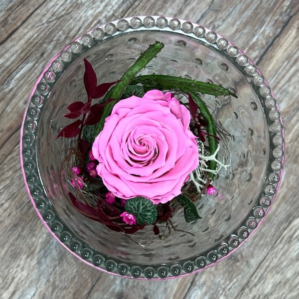 Infinity Rose im Glas - pink Bild 3