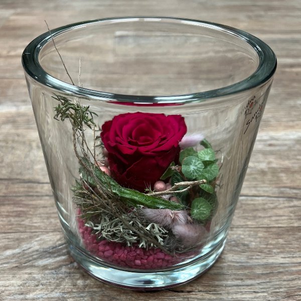 Infinity Rose im Glas - rot Bild 3